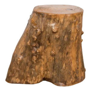 Indonesian Rustic Root Drinks Table or Stool with Light Brown Finish