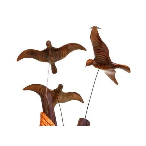 Mid-Century Modern Mid Century Kinetic Wood Flying Birds For Sale - Image 3 of 5