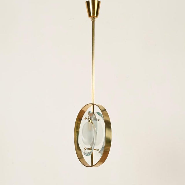 Model 1933 Pendant Light by Max Ingrand for Fontana Arte, Italy, 1961 For Sale - Image 12 of 18