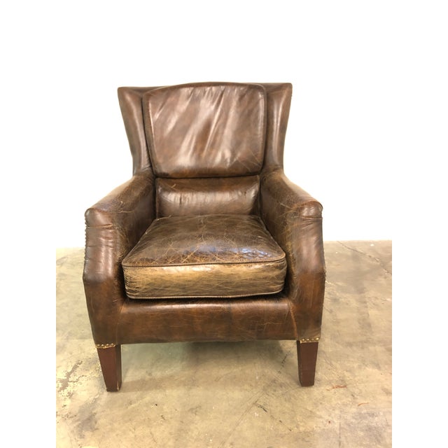 Genuine Leather Club Chair Chairish