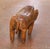 Vintage Spanish Patinated Brown Leather Elephant-Shape Footstool For Sale - Image 4 of 6