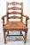 Gorgeous pine armchairs. Woven rush seat. Crafted by a high-end US furniture manufacturer. W20 X D21 1/2 X H38 SEAT WIDTH...