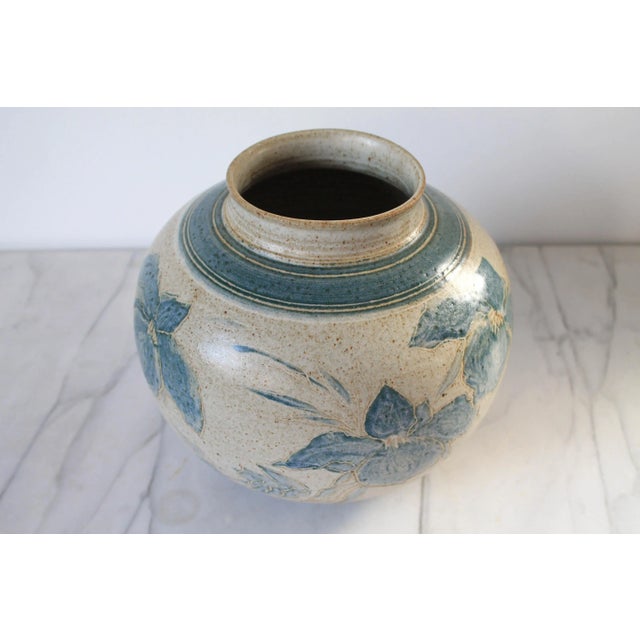 Ceramic Vintage Signed Studio Art Pottery Vessel For Sale - Image 7 of 10