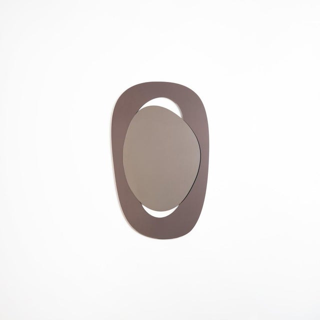 Large Handcrafted Soul Me Mirror in Bronze and Bronze by Pon Design For Sale - Image 6 of 13