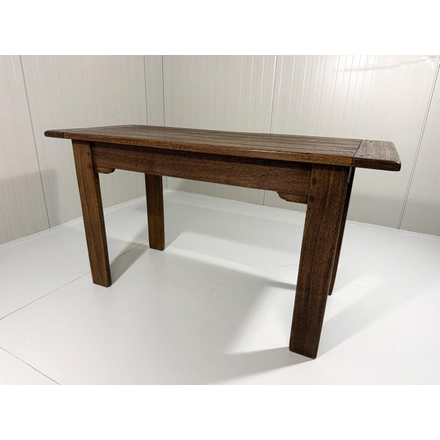 Rustic Oak Console Table, 1960s For Sale - Image 11 of 18