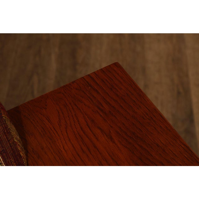 Bassett Furniture Mission Style Oak Spindle Settee For Sale - Image 11 of 18