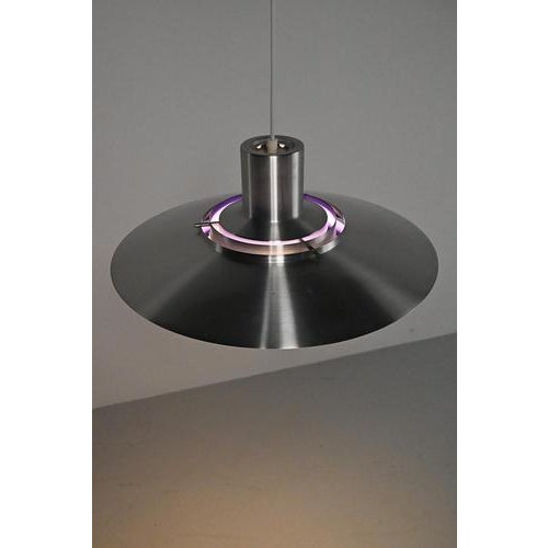 Metal Pendant Lamp by Fabricius & Kastholm for Nordisk Solar Company For Sale - Image 7 of 11