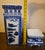 Ceramic Vintage Chinese, Blue & White Porcelain Vase on Stand, Qianlong Style For Sale - Image 7 of 9