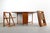 Wood 1960s Danish Modern Drop Leaf Hide a Way Table With 4 Folding Chairs - 5 Pieces For Sale - Image 7 of 7