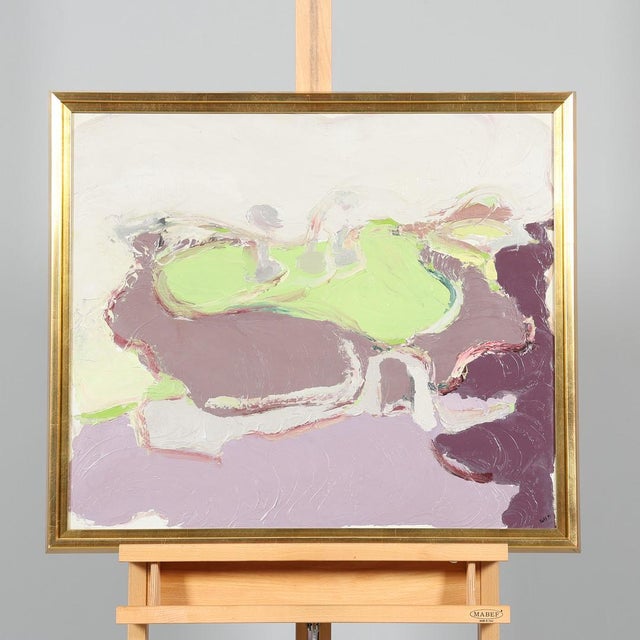 Rolf Magnusson, Waves of Color, 1960s, Oil on Canvas, Framed For Sale - Image 11 of 18