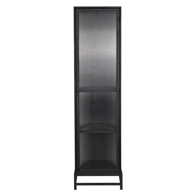 Mid-Century Modern NOIR Chandler Tall Cabinet, Black Iron For Sale - Image 3 of 10