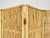 Vintage Rattan Folding Screen Room Divider With Brass Hardware, Organic Modern For Sale - Image 18 of 18