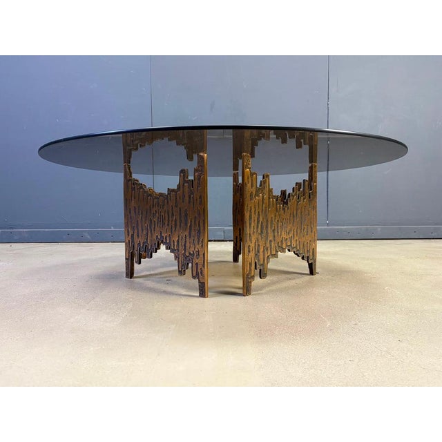 Brutalist Bronze Coffee Table, 1970s For Sale - Image 9 of 12