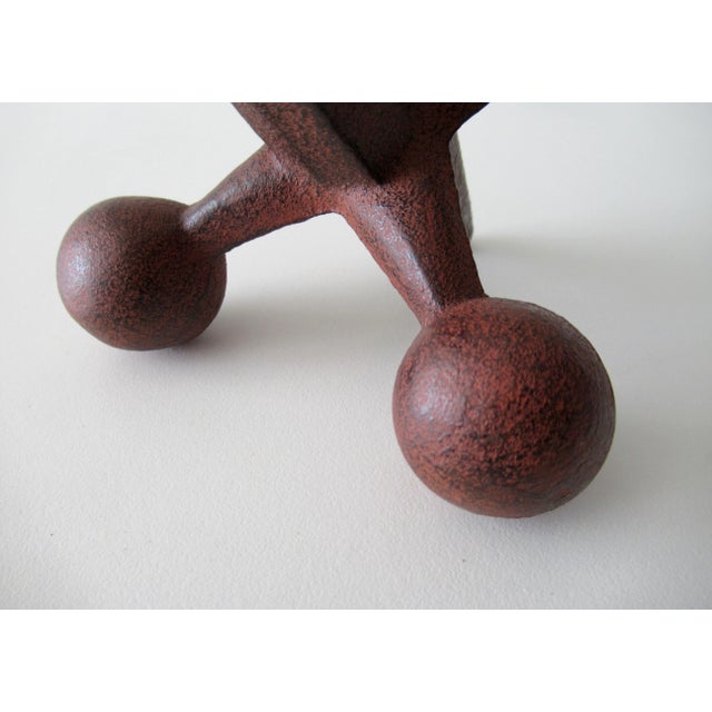 C.1960's Mid-Century Bill Curry(Designer) for Design Line Inc.(Mfr.) Iron Jack Bookend For Sale - Image 10 of 12