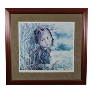 1990s Wai Ming "Lovely Bright Eyes" Signed & Numbered Lithograph Print W Coa