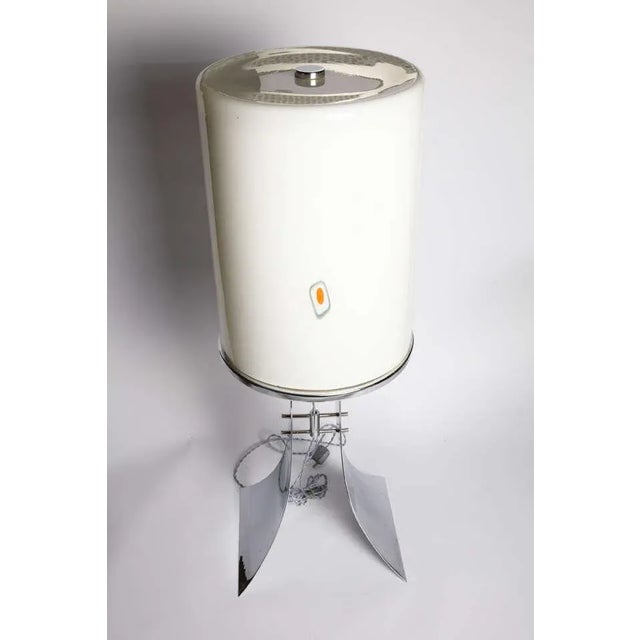Large Murano Glass Table Lamp by Alfredo Barbini, 1960s For Sale - Image 3 of 8