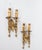 1950s 1950s Spanish Mid-Century Gold Leaf Iron 2-Light Sconces - A Pair For Sale - Image 5 of 6