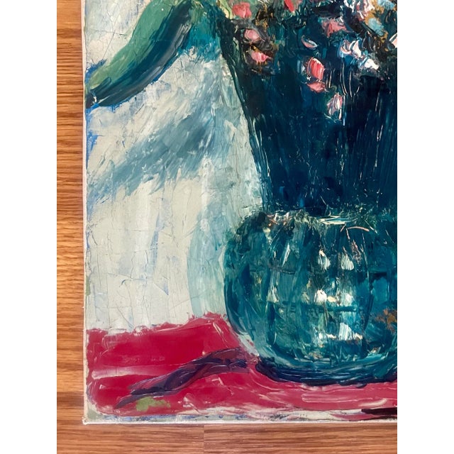 Still Life Impressionist Oil Painting by Ruth Erb Hoffman, c.1950s For Sale - Image 4 of 8
