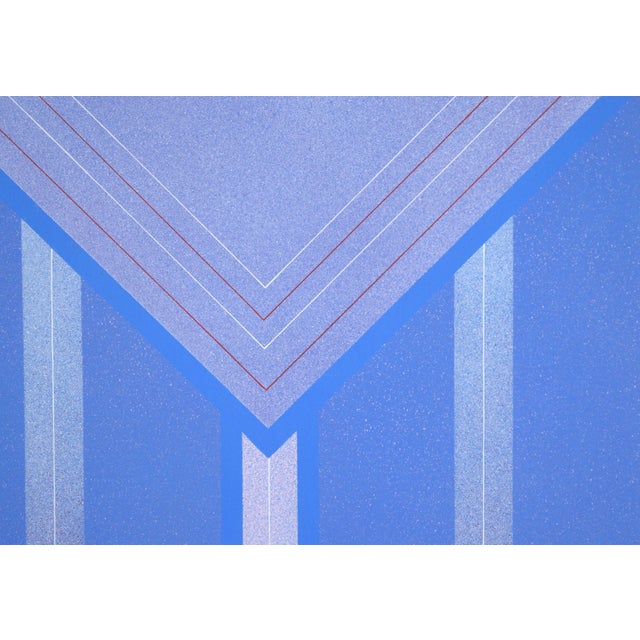 "Kiva Iv" - 1970's Minimalist Geometric Abstract For Sale - Image 4 of 12