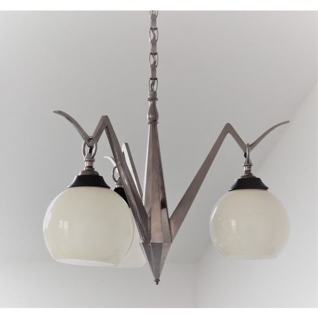 1920s Art Deco Ceiling Lamp, 1920s For Sale - Image 5 of 7