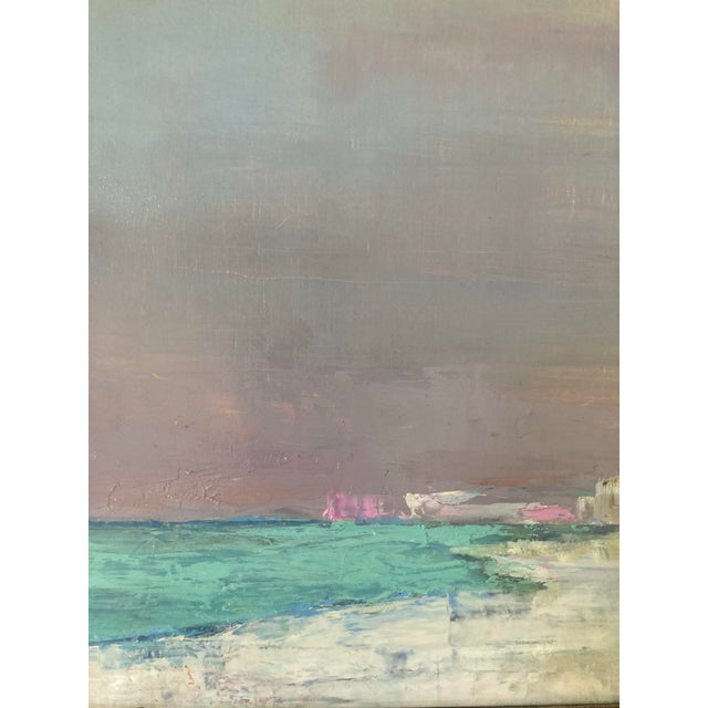 2020s “Rosemary Morning” Contemporary Seascape Oil Painting, Framed For Sale - Image 5 of 6