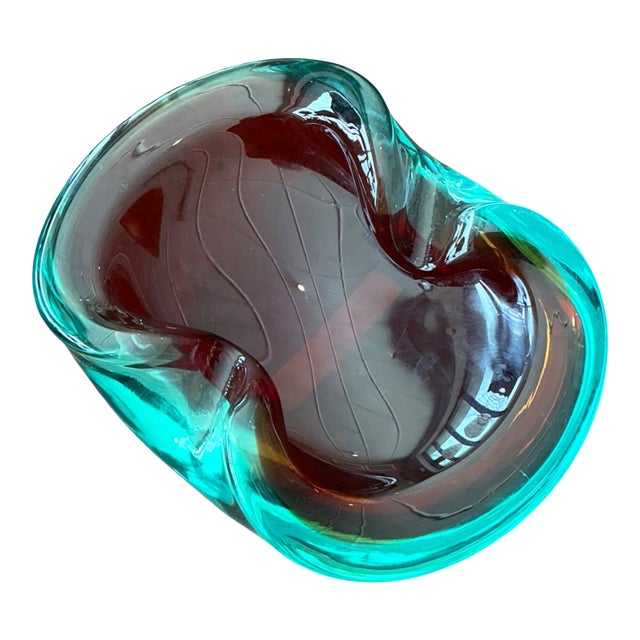 Vintage Italian Murano Glass Bowl For Sale