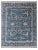 Oushak Hand-Knotted Wool Blue Rug - 6'x9' For Sale