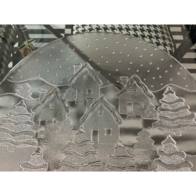 1970s Vintage Crate & Barrel Winter / Holiday Scene Platter For Sale - Image 5 of 11