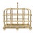 American Aesthetic Brass Wood Caddy For Sale - Image 4 of 6
