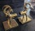 Art Deco 2010's Art Deco Style Brass Gazelle Bookends For Sale - Image 3 of 5
