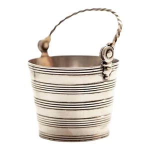 Antique 18th Century George II Silver Cream Pail or Piggin