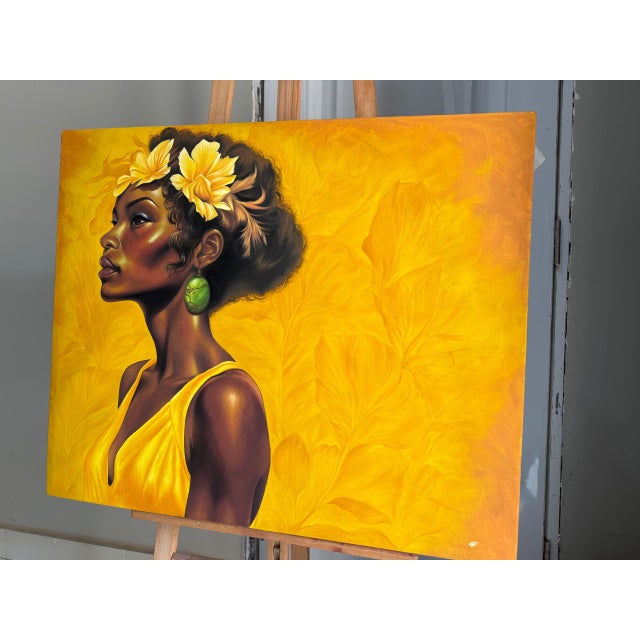 2020s "Ambiance", Acrylic on Canvas Painting by Franklin Igwenagu For Sale - Image 5 of 8