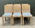 Mid-Century Modern Vintage Woven Rattan Dining Chairs in Quadrille For Sale - Image 3 of 18