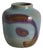 Vintage Studio Pottery Stoneware Vase with Jun-Style Glaze by Rolf Palm, 1991 For Sale