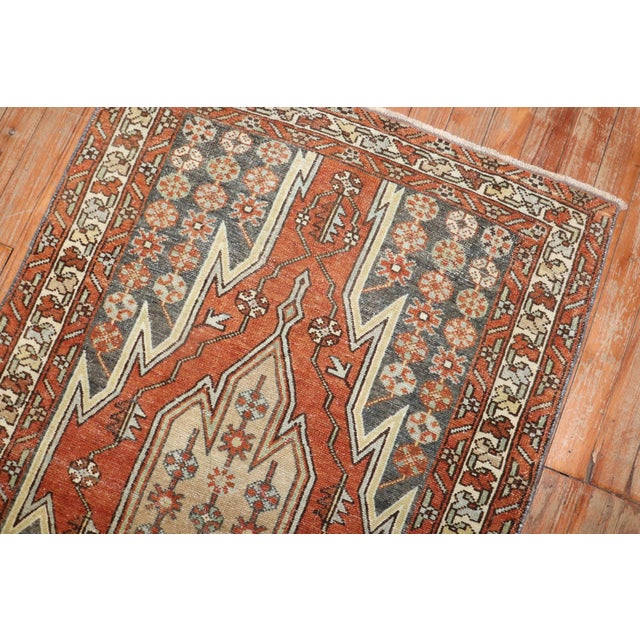 Rustic Early 20th Century Rustic Persian Mazlagan Rug - 2'7" x 3'11" For Sale - Image 3 of 6