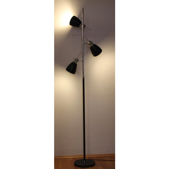 French Three-Light Floor Lamp by Étienne Fermigier for Monix, 1970s For Sale - Image 4 of 15