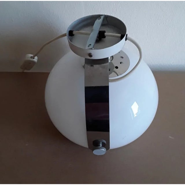 Vintage Dutch Wall Lamp with Opaque White Plastic Screen, 1970s For Sale - Image 3 of 10