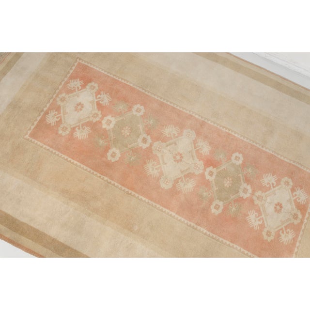 1950s Anatolian Floral Handknotted Carpet For Sale - Image 5 of 9