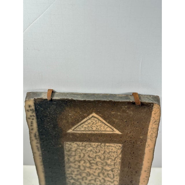 A Fine Contemporary Stoneware Wall Relief by Theodora Chorafas. For Sale - Image 4 of 12