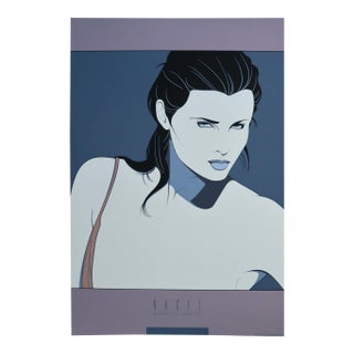 1980s American Original Serigraph Poster - Woman (Dakota) Nc14 - Patrick Nagel, Published by Mirage Editions For Sale