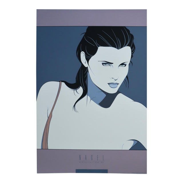 1980s American Original Serigraph Poster - Woman (Dakota) Nc14 - Patrick Nagel, Published by Mirage Editions For Sale