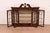 1980s Georgian Carved Mahogany Lighted Bookcase or Display Cabinet by Craftique For Sale - Image 5 of 15