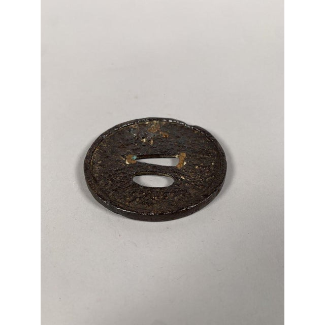 Tsuba Maru-gata Edo period (1603-1868) Japan 17th Century For Sale - Image 4 of 6