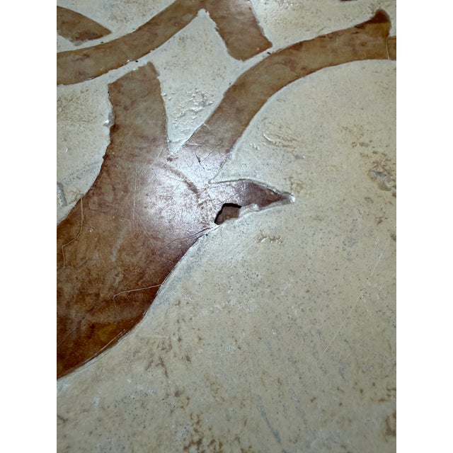 Metal Marble + Wrought Iron Dining Table, Indoor/Outdoor For Sale - Image 7 of 12