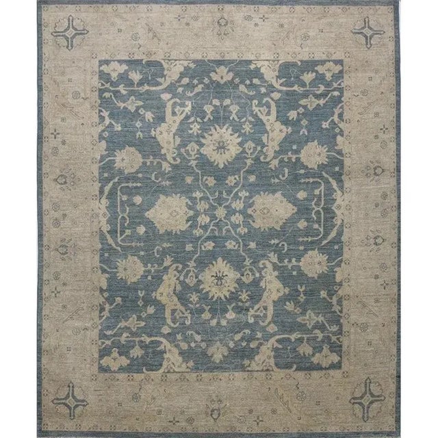 Handwoven Oushak Style Area Rug 8’0″ X 9’7″ For Sale - Image 10 of 10