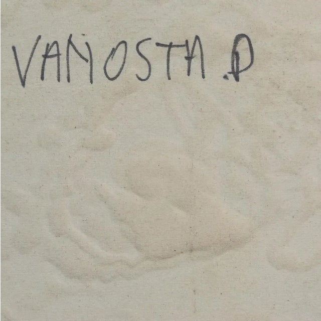 1980s Vanosta, Expressionist Composition, 1983, Oil on Canvas For Sale - Image 5 of 6