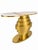 Console Table in Brass and Gold Marble, 2000s For Sale - Image 3 of 10