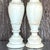 Vintage Boho Faux Finished Turned Wood Lamps- a Pair For Sale - Image 9 of 12