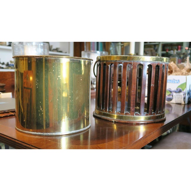 A George III Mahogany and Brass Plate Bucket, Late 18th Century For Sale - Image 9 of 10