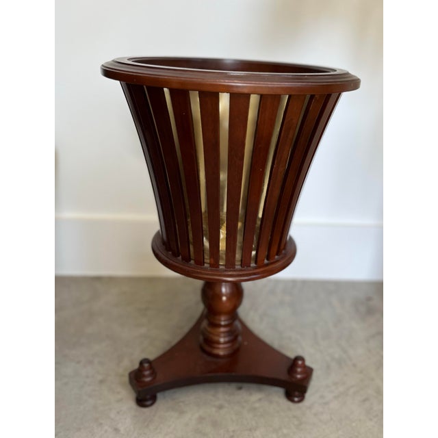 Vintage Bombay Company Mahogany Plant Stand For Sale - Image 4 of 11